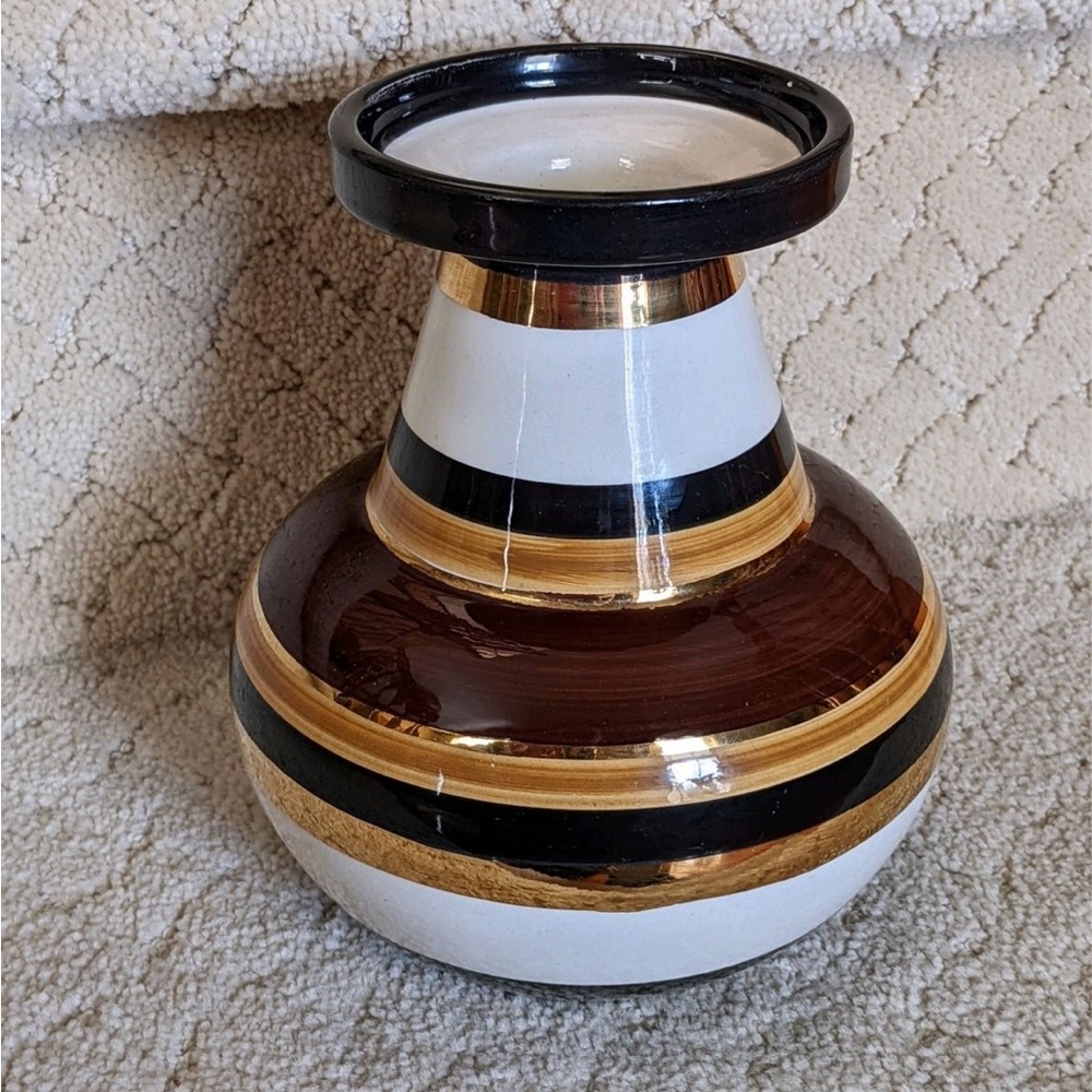 Rosenthal Netter Mid Century Modern MCM Bitossi Italy Ceramic Vase ~ Aldo Londi - Picture 2 of 8